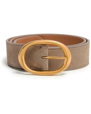 Twp Veloursleder-Gürtel - Braun
