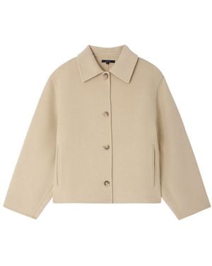 Soeur Manteau Court En Laine Gyoda - Neutre