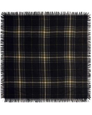 Bompard Mini Carré En Cachemire À Motif Tartan - Vert