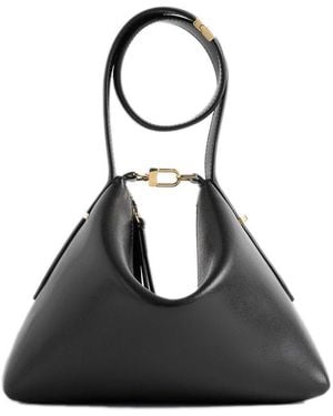 TOTEME Leather Scoop Wristlet Bag in Black | Lyst