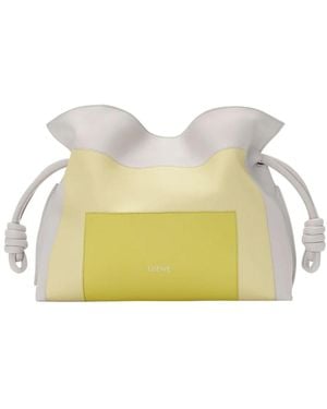 Loewe Flamenco Square Clutch - Yellow