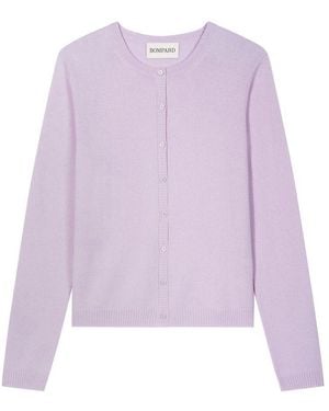 Bompard Cardigan Aus Kaschmir Mit Geknöpften Ärmeln - Lila