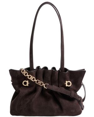 Ferragamo Schultertasche Pierc - Schwarz