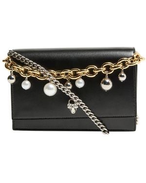 McQueen Small Skull Bag - Black