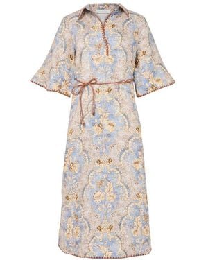 Zimmermann Midikleid Daylight - Weiß
