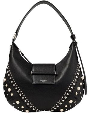 Jimmy Choo Small Bar Hobo Bag - Black