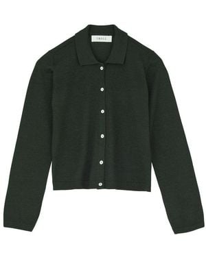 Skall Studio Shirt-Style Cardigan - Green