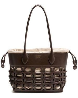 Ferragamo Tote Bag Gancini - Schwarz