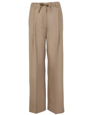 Moncler Pantalon En Laine - Neutre