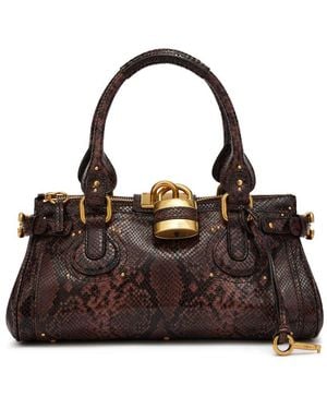 Chloé Schultertasche Paddington - Braun