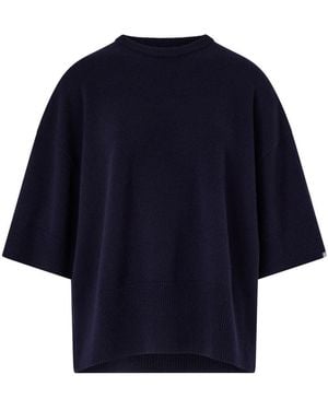 Extreme Cashmere Rundhalspullover Nr. 433 Sassie Aus Kaschmir - Blau