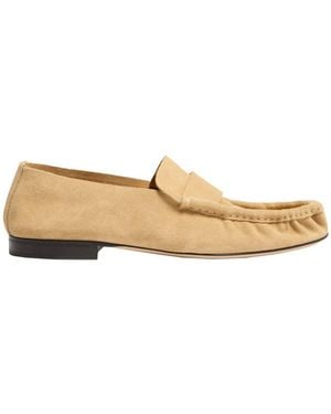 The Row Weiche Loafers Aus Leder - Natur