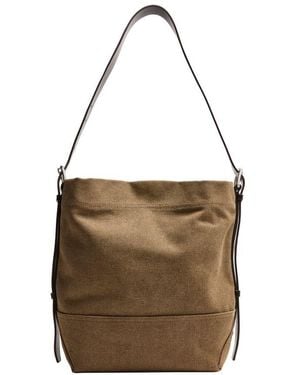Lemaire Small Belted Tote Bag - Brown
