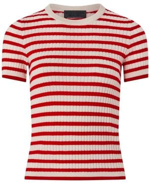 Nili Lotan Alita Striped Sweater - Red