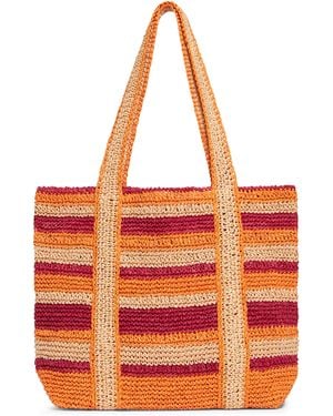 Vanessa Bruno Kleine Raffia Korb-Tote - Orange