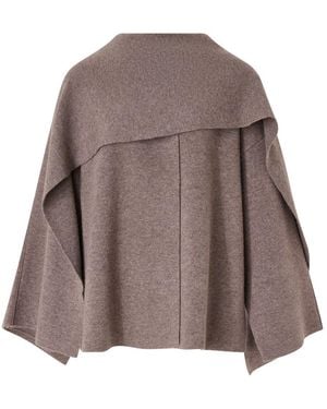 Lisa Yang Nessa Draped Cashmere Coat - Brown