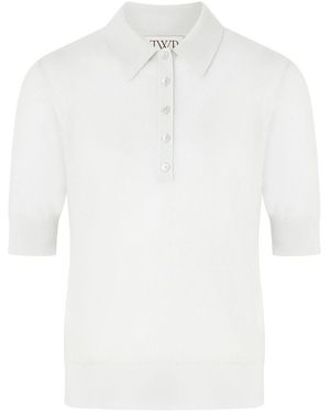 Twp Polo Slim Fit Mit Knöpfen - Grau