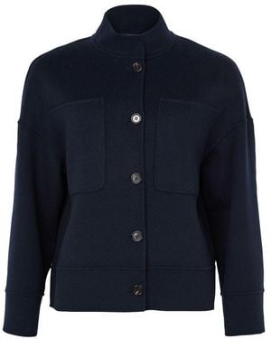 Max Mara Buttoned Jacket - Blue