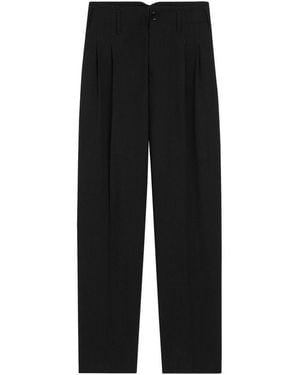 Ami Paris Zuit Double-Pleated Pants - Black