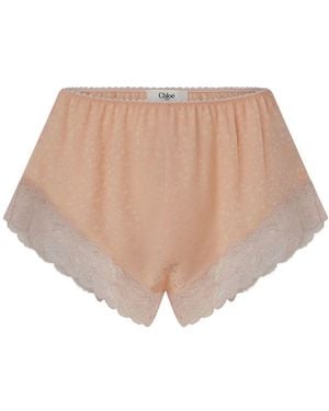 Chloé Shorts Aus Spitze - Natur