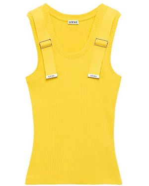 Loewe Débardeur En Coton - Jaune