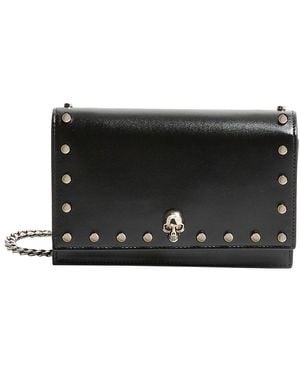 McQueen Kleine Crossbody-Tasche Skull - Schwarz