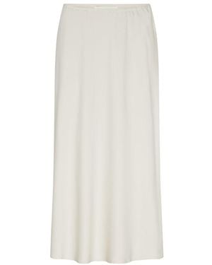 Lisa Yang Jupe Midi En Soie - Blanc