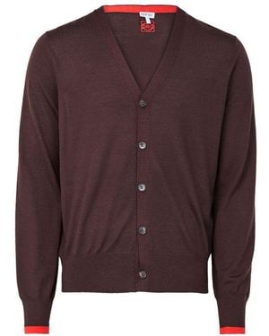 Loewe Cardigan En Laine - Marron