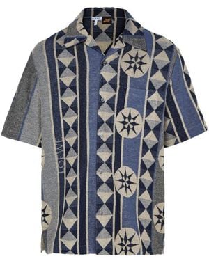 Loewe Short-Sleeved Terrycloth Shirt - Blue