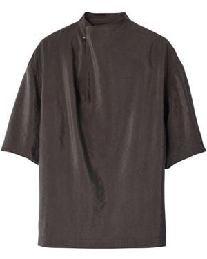 Lemaire Top With Soft Collar - Gray
