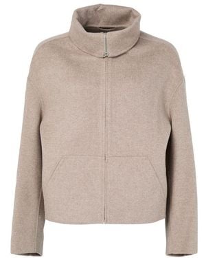 Acne Studios Wool Zip Jacket - Natural