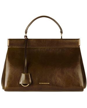 Victoria Beckham Sloane Frame Bag - Brown