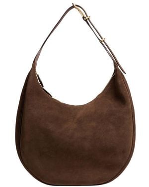 Liffner Moon Suede Hobo Bag - Brown