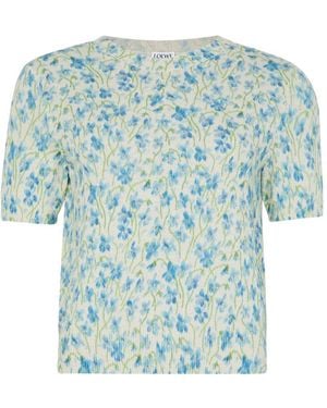 Loewe Short Sleeve Sweater - Blue
