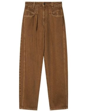 Isabel Marant Lisha Straight-Cut Jeans - Brown