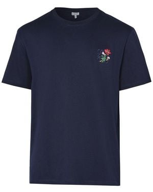 Loewe T-Shirt Coupe Décontractée En Coton - Bleu
