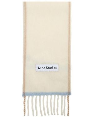 Acne Studios Wool Mohair Scarf - Natural