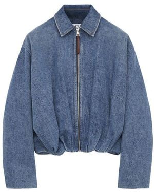 Loewe Draped Jacket - Blue