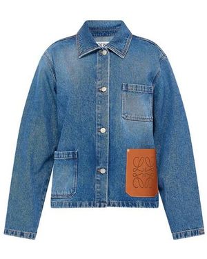 Loewe Anagram Denim Jacket - Blue