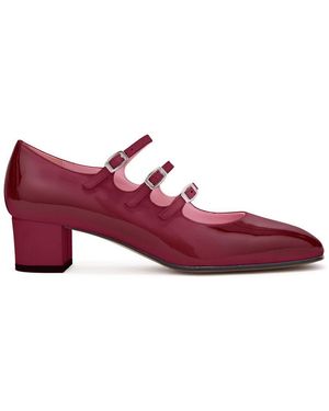 CAREL PARIS Kina Mary Janes Pumps - Red