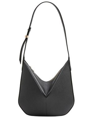 Valextra Vivi Mini Hobo Bag - Black