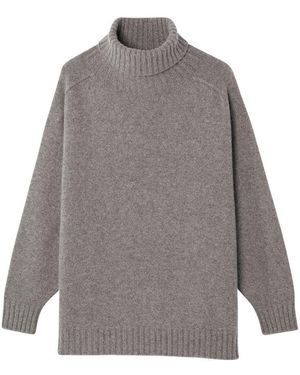 Bompard Pull À Col Roulé En Cachemire - Gris