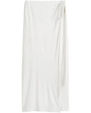 TOTEME Maxi Skirt With Tie - White