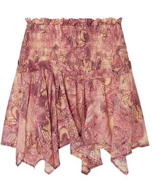 Isabel Marant Ceiva Mini Skirt - Red