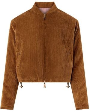 Moncler Blageon Reversible Bomber Jacket - Brown