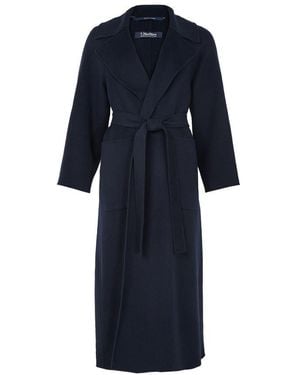 Max Mara Langer Mantel Doris - Blau