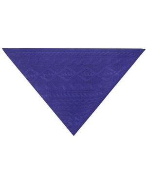 Bompard Triangular Cashmere Scarf - Purple