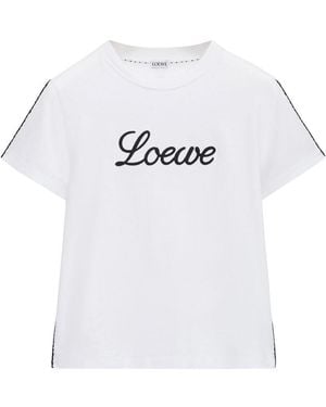 Loewe T-Shirt With Logo - White