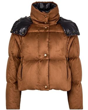 Moncler Paterne Hooded Puffer Jacket - Brown