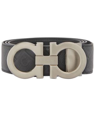 Ferragamo Gancini Wendegürtel - Grau